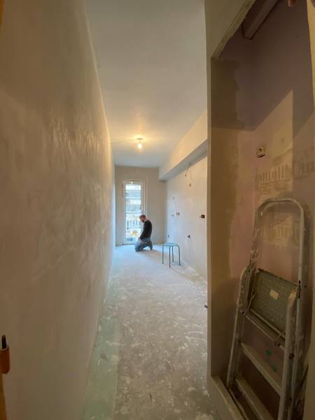 Ragréage du sol de la cuisine 