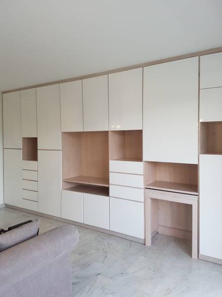 Dressing, bibliothèque, meuble télé, table, meuble fonctionnel