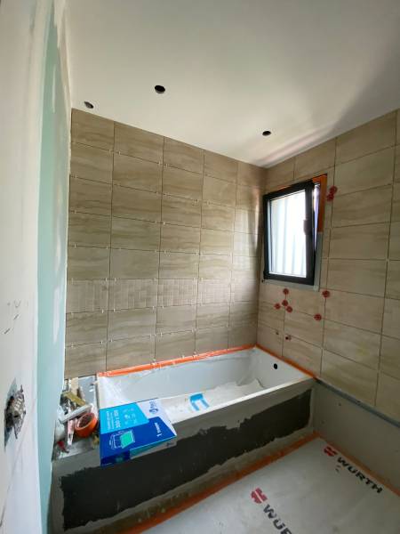 Création d'une salle de bain neuve