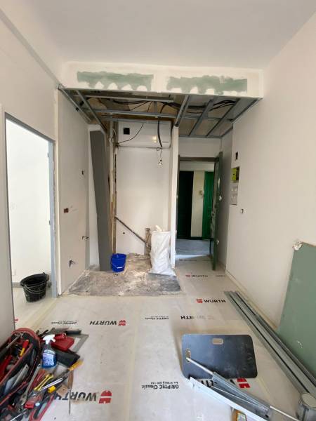 Rénovation complète de la plomberie appartement avec faux plafond