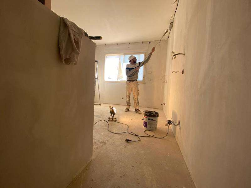 Préparation des murs avant peinture