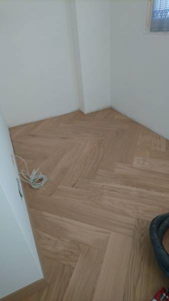 Pose de parquet massif 