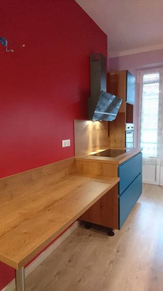 Mur rouge Granicruz rénovation.