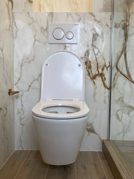 Pose de WC suspendu avec habillage