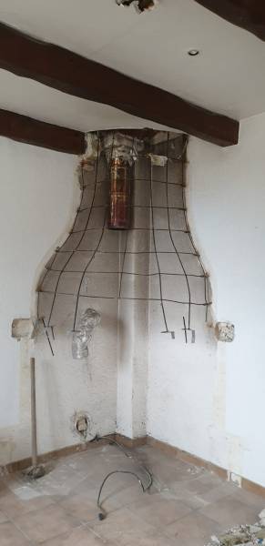 travaux cheminé cuisine Granicruz