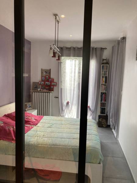 Création d’une chambre, avec pose de verrières et cloison en carreaux de verre, Drap (06),  Novembre 2020.