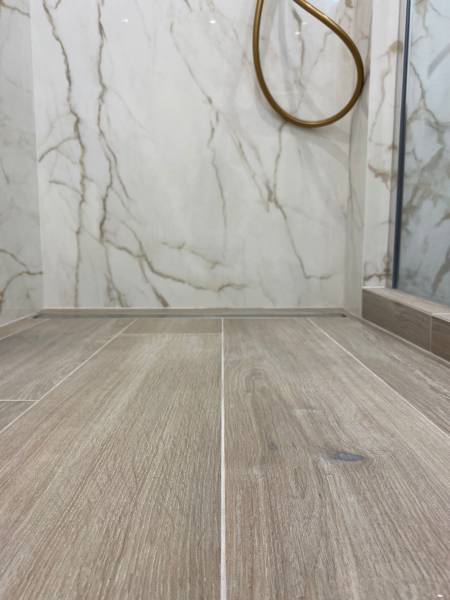 Pose de douche italienne à carreler 