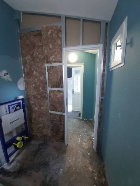 Création de cloison avec isolation 