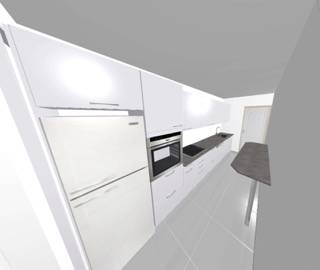 Projet en 3D de la cuisine 
