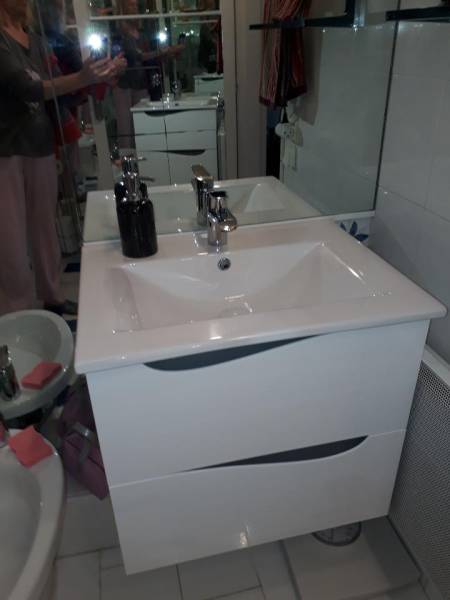 Meuble vasque, salle de bain, Cimiez, Granicruz