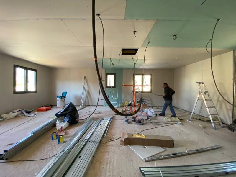 Doublage et isolation des murs extérieurs