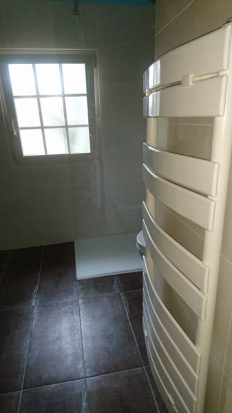 Vue Douche receveur de douche modèle Stone blanche 70X120X3cm Granicruz Nice cm.