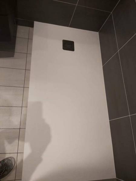 Pose de receveur de douche